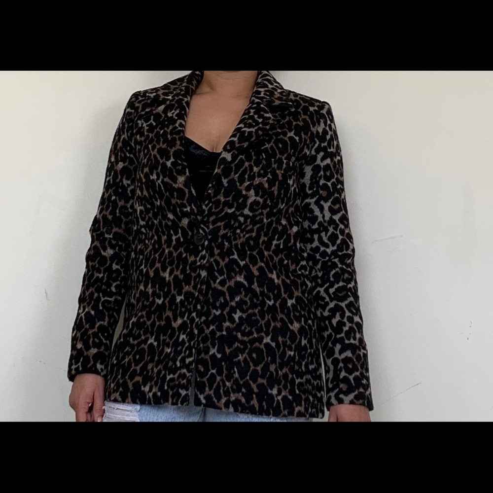 Cheetah blazer